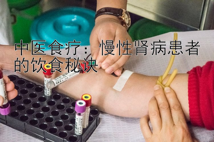 中医食疗：慢性肾病患者的饮食秘诀